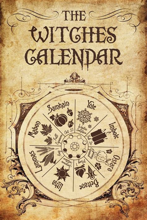 Year of the witch 2023 wall callendar